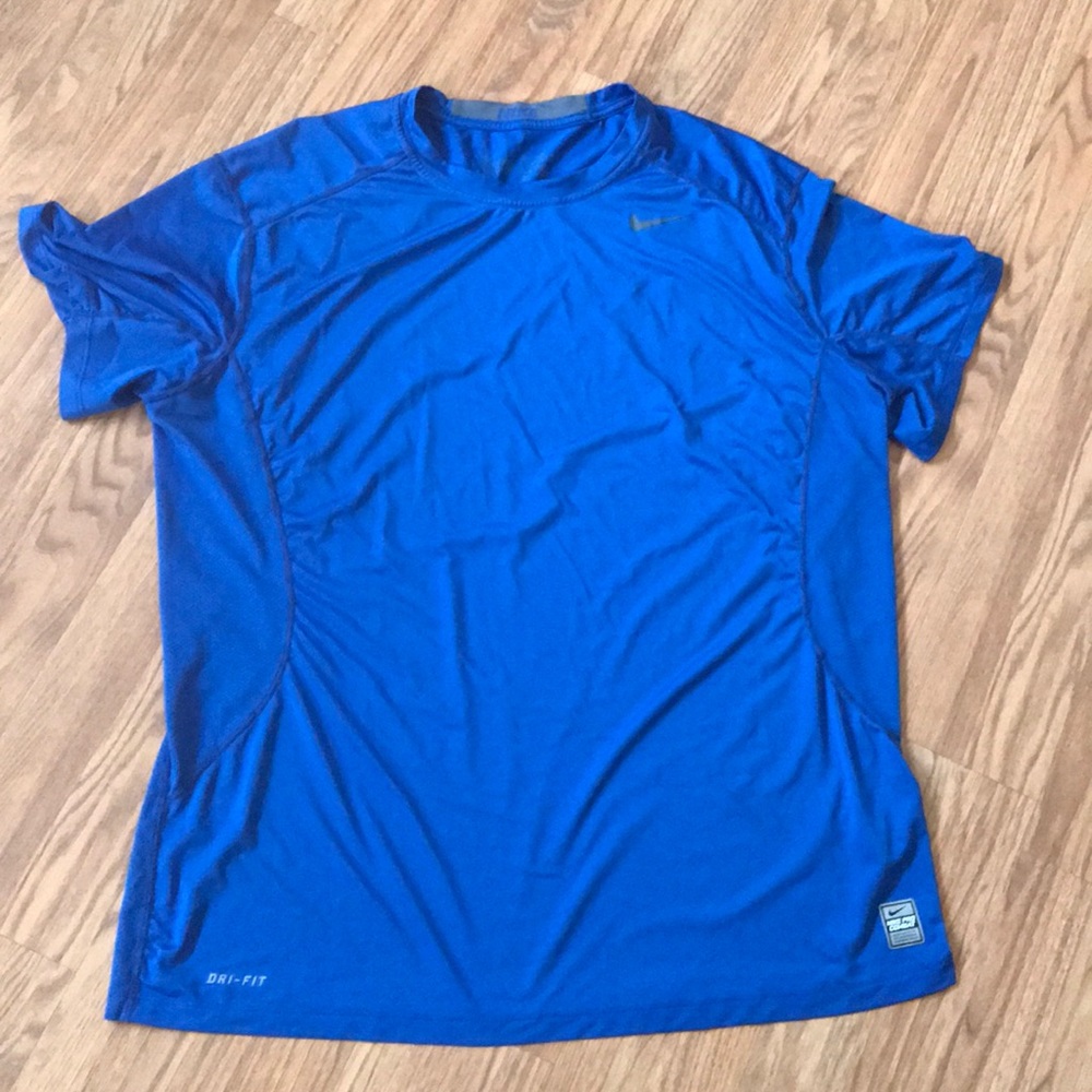 Nile t-Shirt tee workout dry fit blue